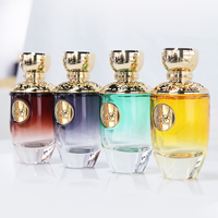 Flacons de parfum en verre transparent luxueux 30ml 50ml 100ml Impression sur écran Logo personnalisé