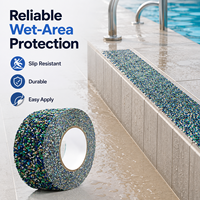 Bande antidérapante pour piscine, imperméable, antidérapante, bande de sécurité 50 mm 10 m pour les marches de piscine, les escaliers, la terrasse et les sols mouillés