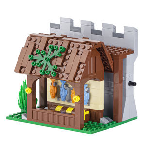 MOC5010 กำแพงปราสาทยุคกลาง ชุดสนามรบแบบประกอบได้ ร้านตีเหล็ก ฉากกำแพงปราสาท ประตู ของเล่นตัวต่อสำหรับเด็ก - Product Image 5