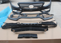 Kit d'échappement arrière avec calandre de pare-choc avant, pour benz C200 C260 C300 (2015 — 2018), système mis à niveau vers C63 AMG