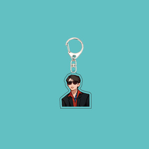 Llavero de acrílico de 5 cm con diseño de personajes de KPOP SUGA TAEHYUNG <span class=keywords><strong>JUNGKOOK</strong></span>, llavero de RM JIN J-HOPE JIMIN ARIRANG World Tour, regalos para fans - Product Image 2