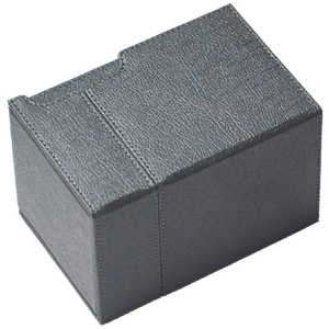 Grey PU da từ boong hộp thẻ kích thước lớn phù hợp với 100 + thẻ trò chơi hộp lưu trữ với khay xúc xắc - Product Image 2