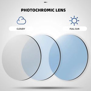 Lunettes de vue photochromiques anti-lumière bleue pour hommes et femmes, monture carrée, changement de couleur, protection contre la lumière bleue - Product Image 3