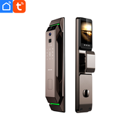 Serrure de porte intelligente biométrique avec reconnaissance faciale 3D en temps réel, WiFi, empreintes digitales, interphone vidéo, contrôle par application, batterie 4200 mAh, Enrique Tuya