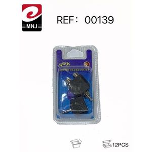 Audio RCA Tee Connector Plug 3.5mm Stereo Adapter For Musical Instruments Accessories 12Pcs Pack - Product Image 1