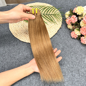 ขายส่ง # ผมต่อแบบเส้นตรง 8 สี ผมแท้บราซิล ยี่ห้อ Yaki  แบบ Double Weft  จัดเรียงเกล็ดผม 12A คุณภาพดี นุ่มสลวย - Product Image 4