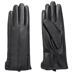 BPU04 — gants en <span class=keywords><strong>cuir</strong></span> PU noir, Simple, tendance, vente en gros, pour l'extérieur, pour la conduite d'<span class=keywords><strong>hiver</strong></span>, pour femmes - Product Image 6