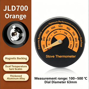Termometro per Stufa, Forno, Caminetto, Ventilatore, Termometro Bimetallico con Puntatore Magnetico per Stufe a Legna - Product Image 5