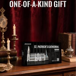 Kit de modèle de la cathédrale de Saint-Patrick <span class=keywords><strong>Piececool</strong></span>, modèle en métal artisanal, puzzle en métal <span class=keywords><strong>3D</strong></span>, cadeau de Noël pour adultes - Product Image 6