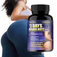 Cápsula femenina de hierbas naturales Hip up, glúteos más grandes, caderas más anchas, borra la celulitis, cápsula de glúteos de cadera de 3 días OEM
