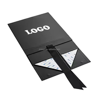 Boîtes d'emballage cadeau magnétiques pliantes en carton rigide avec impression de logo personnalisée Boîte d'emballage cosmétique de luxe avec ruban
