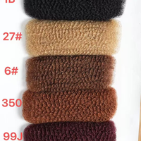 Cheveux humains péruviens 100 % vierges Remy en gros à prix abordable, cheveux afro crépus en vrac pour dreadlocks, extensions de cheveux souples pour locs