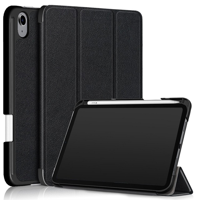 Wholesale Factory Direct Selling Trifold PU Leather Tablet Computer Protective Shell with Pen Slot for iPad Mini 6
