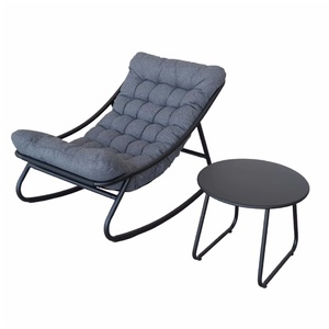 เก้าอี้โยกหวายกลางแจ้งแบบทันสมัยพร้อมโต๊ะกาแฟเก้าอี้โซฟาโต๊ะน้ำชาสำหรับลานระเบียง - Product Image 2