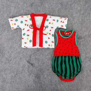 Conjunto de Ropa de 2 Piezas al por Mayor de Alibaba, Estilo Japonés, para Bebés Niñas y Niños - Product Image 1