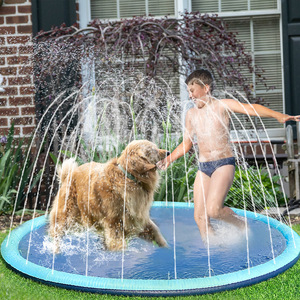 Tapis de pulvérisation pour animaux et enfants 100cm 170cm 190cm 220cm, pliable, portable, pour jeux aquatiques en extérieur, pour usage domestique - Product Image 2