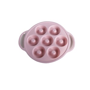 Moule à donuts en silicone 7 cavités, résistant à la chaleur, compatible four, outil de pâtisserie - Product Image 4