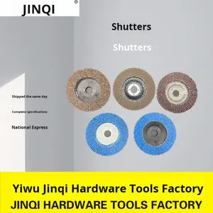 Matériau calciné Roue à lamelles Thousand Blade Flat Gauze Sandpaper Type de disque de meulage Disque abrasif - Product Image 4