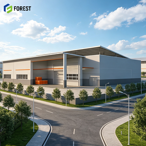 Planta de Fabricación de Estructuras de Acero Resistentes a la Corrosión, Nave Industrial Prefabricada de Alta Resistencia - Product Image 1