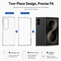 Casing HP Samsung Z Fold8 Transparan Keras Anti Benturan Desain Minimalis Injection Molding Pelindung