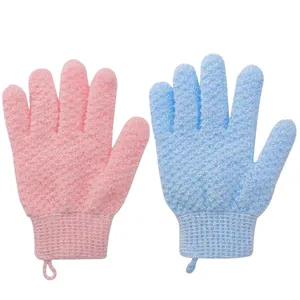 Wholesale Body Scrub Bath Glove Finger Mitt Exfoliating Bath Wash Body Scrubber for Adults&Kids Shower Exfoliating Gloves