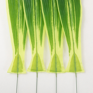 Piante artificiali decorazione della casa foglie panno di seta piante verdi decorazioni per feste fatte a mano - Product Image 2