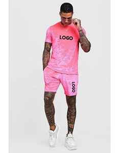 Men 2 Piece Outfits Summer Casual Crew Neck Muscle <b>Short</b> Sleeve Tee Shirts and Classic Fit Sport <b>Shorts</b> Set Cotton Tracksuit - Product Image 5