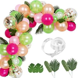 Diskon besar Kit karangan bunga <span class=keywords><strong>Flamingo</strong></span> tema Hawaii tropis balon dekorasi pesta musim panas - Product Image 4