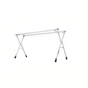 Stendibiancheria verticale Zhihao 2.0m in lega di alluminio pieghevole portatile con ruote per uso in bagno e per vestiti - Product Image 1