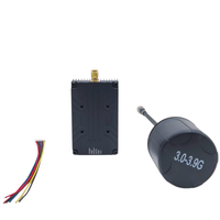 Kimpok AL3310 3.3G 3060-3550MHz 64CH VTX in Lega di Alluminio con Stampo Privato, Accessorio per Drone, Potenza Regolabile 300mW-10000mW, Bassa Latenza