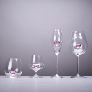 Vente <span class=keywords><strong>de</strong></span> cave gobelets en verre à motifs <span class=keywords><strong>de</strong></span> raisin rouge sur mesure matériau à haute teneur en borosilicate diamants incrustés transparents - Product Image 6