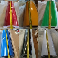 Rollos de vinilo de PVC, pegamento negro imprimible, material de vinilo publicitario Premium, rollo de vinilo de corte de Color
