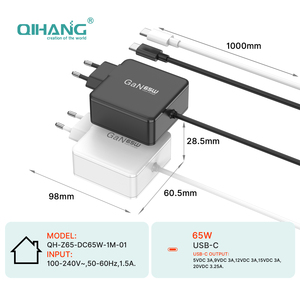 Cargador de Viaje GaN de 65W con Cable Integrado: Carga Rápida PPS para MacBook, iPhone, <span class=keywords><strong>Samsung</strong></span> - Product Image 6