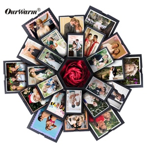 OurWarm Gift Diy Photo Memory Scrapbook Christmas Explosion Gift Box With Accessories