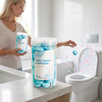 50g Tablettes désodorisantes écologiques jetables pour toilettes, décontamination des taches jaunes, parfum frais