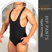 Body sculptant sans coutures pour homme, col en V profond, effet ventre plat, amincissant