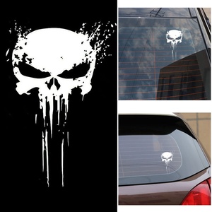 Adesivo 3D Teschio Punisher con Sangue 15*10cm, Adesivi e Decalcomanie per Auto, Adesivo Riflettente in Vinile, Accessori Decorativi per Auto - Product Image 2