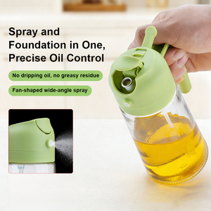 Dual Use <b>Oil</b> Dispenser Spray and Pour Borosilicate Glass <b>Oil</b> <b>Bottle</b> Leak Proof <b>for</b> <b>Kitchen</b> Cooking - Product Image 3
