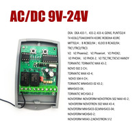 Récepteur à code ouvert 9-24V AC/DC, 2 canaux, 433 MHz, code roulant
