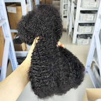 Cheveux humains bouclés afro crépus en vrac pour tresses, 100% Remy non traités, 30g 50g pour dreadlocks, micro-tresses sans nœuds, 10-20 pouces