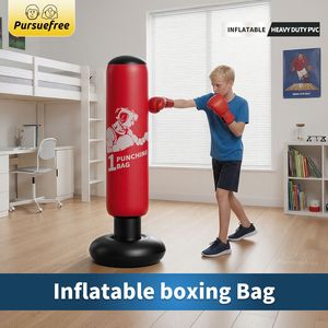 Pilier de boxe gonflable rempli d'eau, sac de frappe autoportant pour l'entraînement physique des jeunes à domicile - Product Image 3