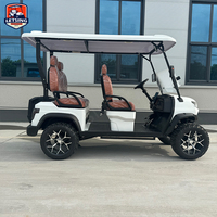 Voiturette de golf électrique 4 places avec batterie au lithium, véhicule tout-terrain certifié CE Letsing