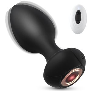 Juguete Sexual Más Vendido, Caja de Juguetes Sexuales, Vibrador Anal de Silicona de 10 Velocidades con Control Remoto Inalámbrico en Forma de Rosa Luminosa para Hombre, Estimulador de Próstata - Product Image 6
