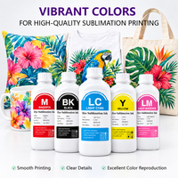 Encre de transfert de chaleur Compatible de qualité supérieure Hongcai pour imprimante E Pson L801 330 7600 encres pigmentaires à sublimation thermique 6 couleurs