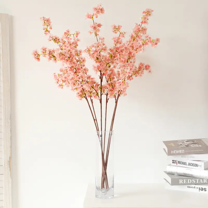 Искусственные ветви цветущей сакуры для украшения свадебного стола цветок вишни Искусственные Свадебные ветки вишни