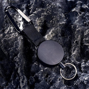 Porte-clés de sac à dos d'extérieur transfrontalier avec sangle, câble en acier enduit, facile à tirer, pour camping, pêche, boucle anti-perte - Product Image 3