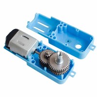 Motor DC Gear Dual Axis Logam untuk Robot Kendaraan Pintar DC 3V-6V 1:90 Peredam Kecepatan Torsi Tinggi Kebisingan Rendah Kipas Peralatan Rumah Tangga