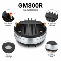 Haut-parleur à compression à diaphragme en titane haute fréquence de 2,95 pouces, goulot de 1,4 pouce, 8 ohms, 100 W, aimant néodyme