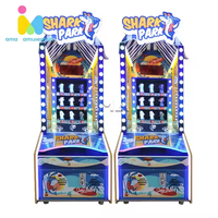 Lanceur de balles à pièces pour machine d'arcade Shark Park Redemption avec fonction de billet de loterie en métal et plastique durables