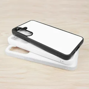 DIY Sublimation Cell Phone Case 2D TPU+PC Blank Phone Cover For Galaxy S24/S24 Ultra/S24 Plus/S23/S23 FE/S22/S21/S21 FE/S20